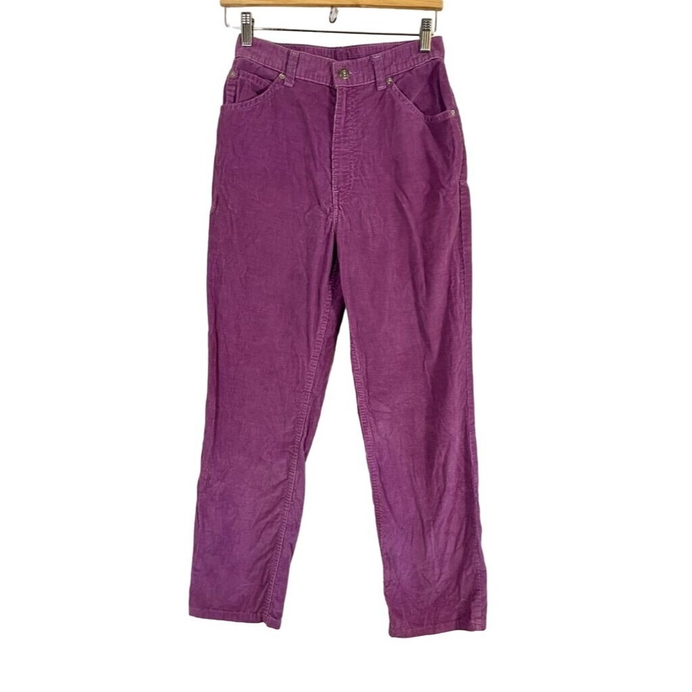 Vtg Levi Pant Women 26" Pink Corduroy Tech Utility Gorp Festival Retro Western